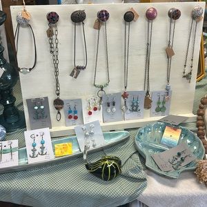 Necklaces and earrings